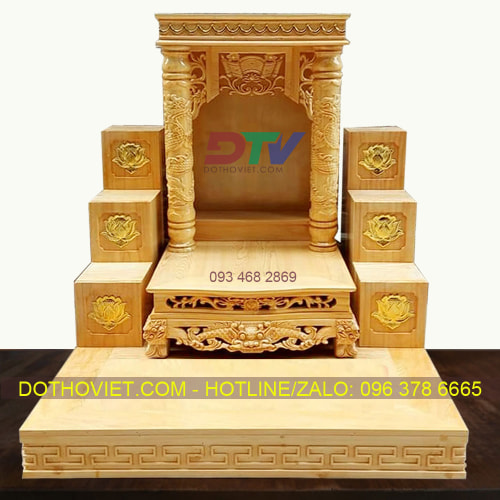 Ban Thần Tài đương đại gỗ Pơmu MB4807